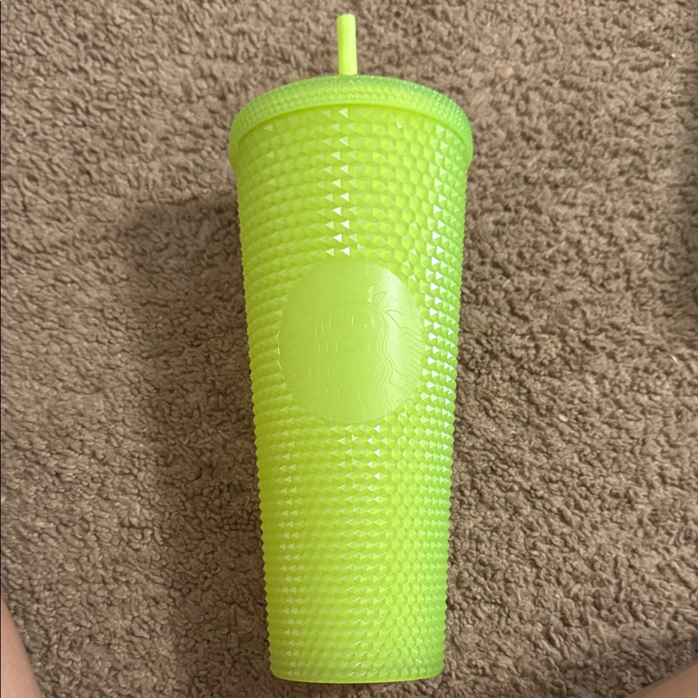 Starbucks Bright Green Textured Tumbler